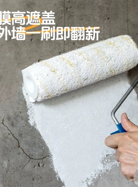 粤港白色内墙乳胶漆可可蛋奶墙面漆涂料毛坯房刷新水泥墙刷白漆