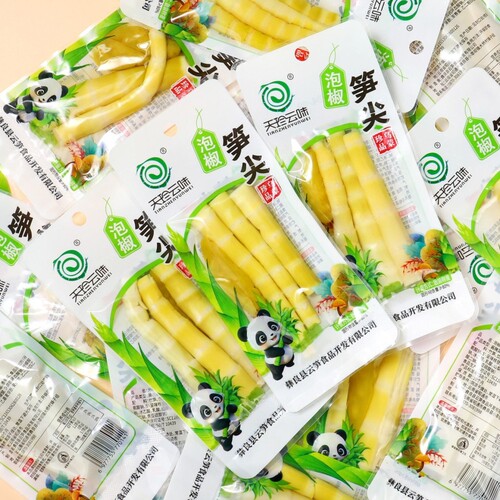 泡椒笋尖山椒脆笋香辣笋丝罗汉笋尖解馋小零食酸辣即食新品