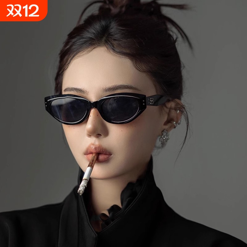 复古猫眼防晒墨镜女|千人加购