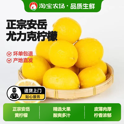 安岳黄柠檬新鲜水果当季整箱