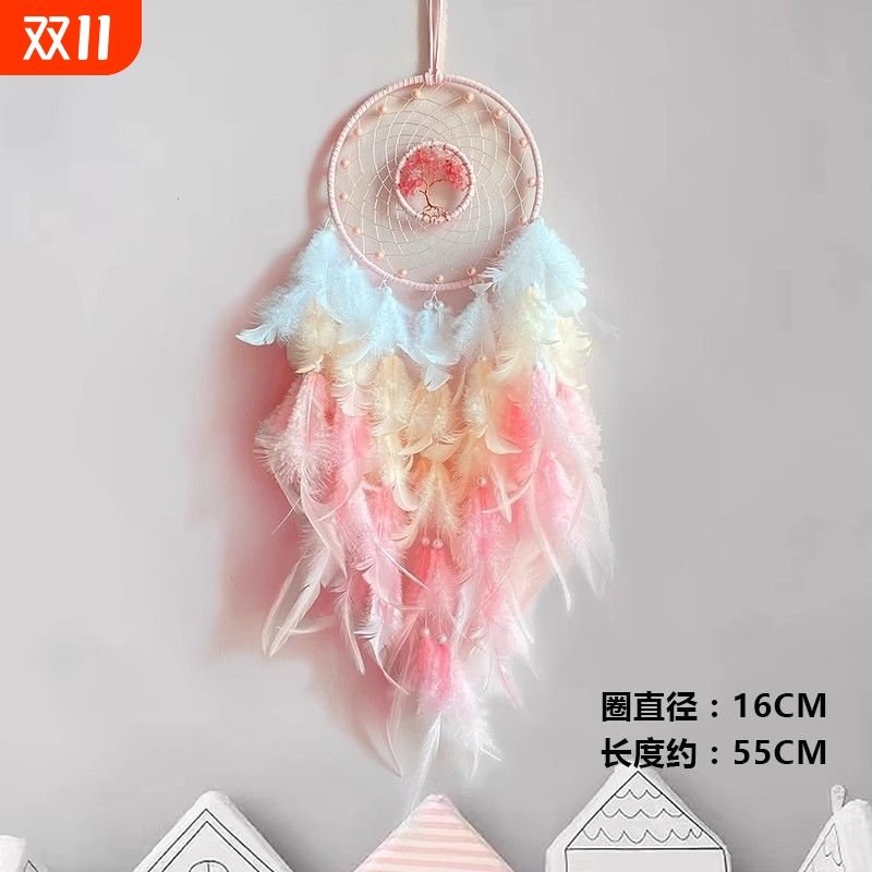 捕梦网仙气高颜值卧室挂饰创意风铃成品森系复古店铺装饰吊饰
