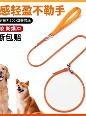 专业训犬防爆冲p绳小中大型犬金毛p链遛狗绳绳狗狗牵引绳防咬加长
