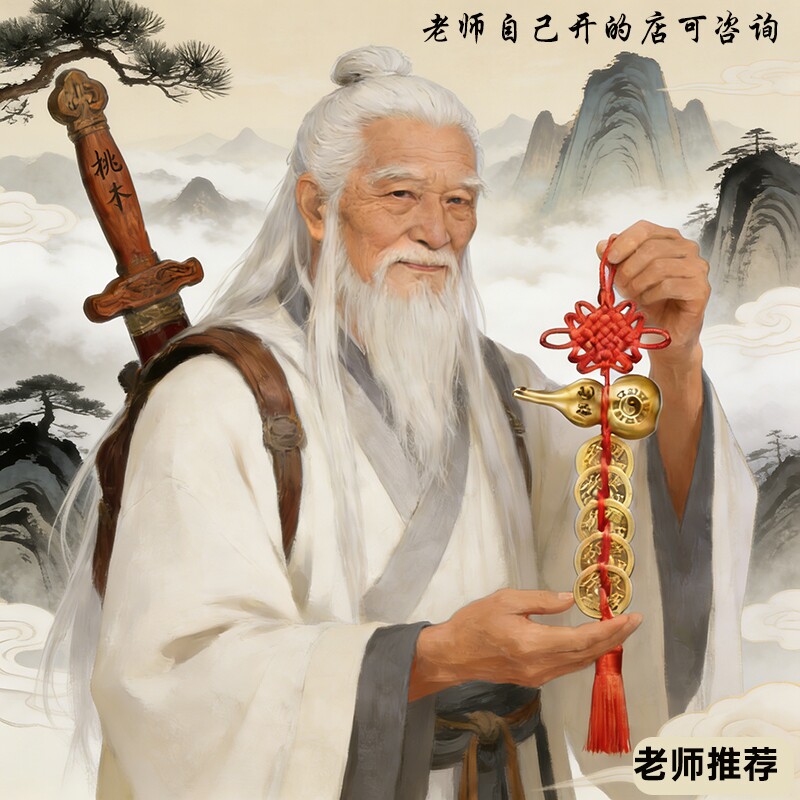 过年五帝钱挂件门对门铜葫芦真品摆件人财两旺吉祥结入户门铜钱