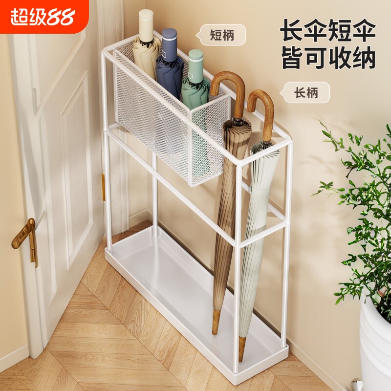 超薄夹缝门后沥水雨伞收纳架图片
