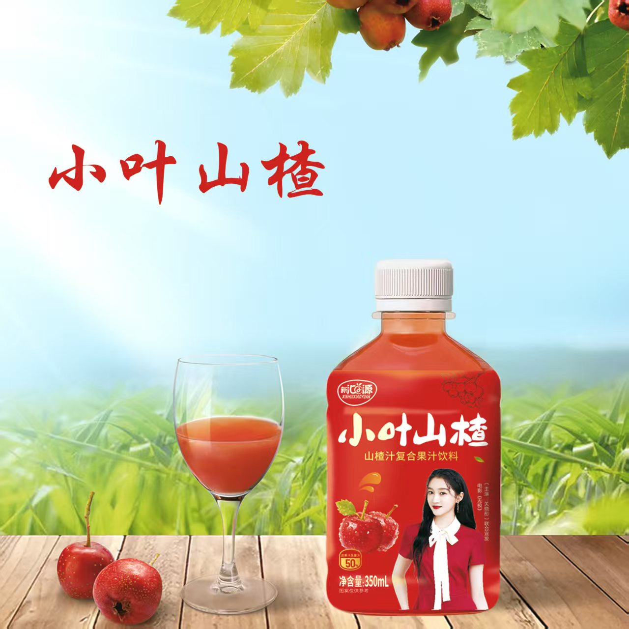 小叶山楂汁送礼下午茶果肉饮料整箱350ml现货送礼品袋