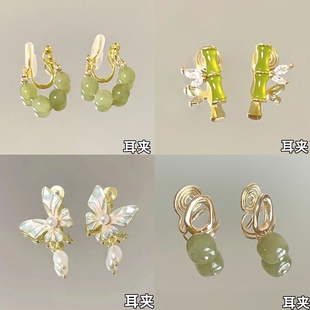 青青子衿蚊香盘耳夹四件套无耳洞耳饰女设计感气质简约耳钉耳坠