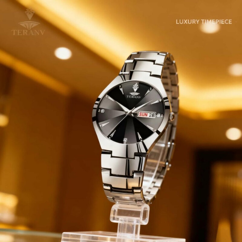 男款手表防水石英腕表高级感男士全自动非机械表正品名牌钢带商务