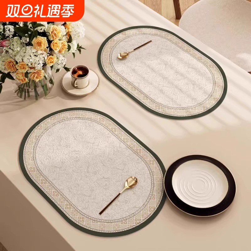 餐桌垫家用个人耐高温茶台桌面保护垫轻奢高级感餐垫防油防烫防水