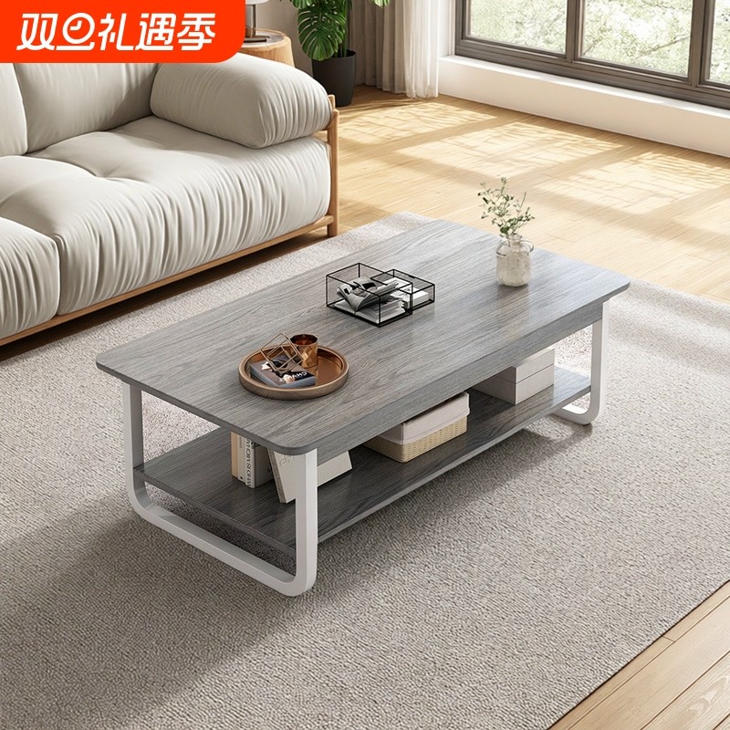 茶几客厅家用小户型出租屋用双层吃饭小桌子简约简易新款沙发茶桌