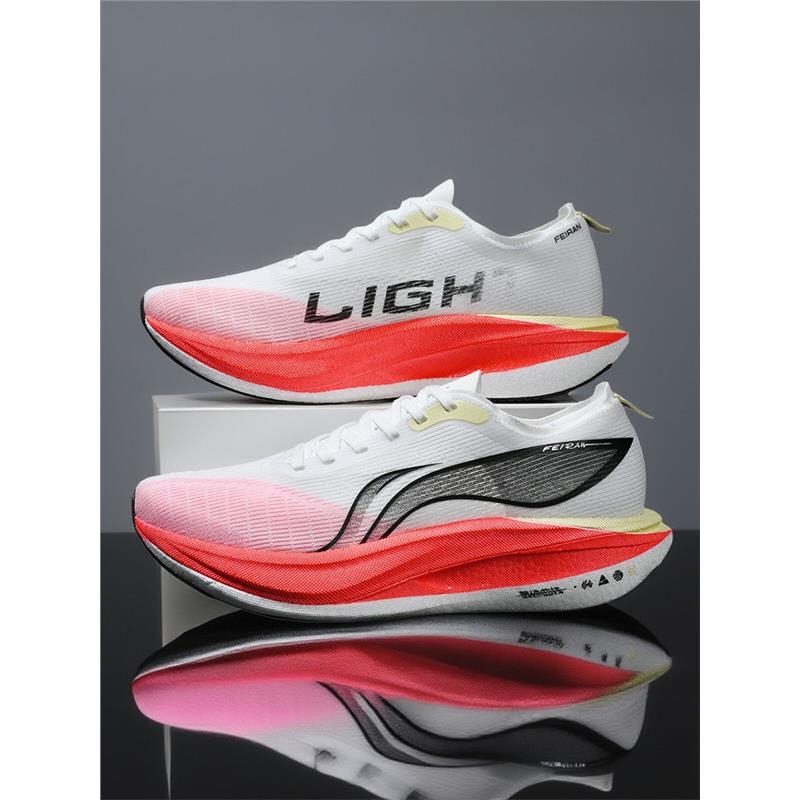 飞电5E秋季透气跑步鞋男超轻减震