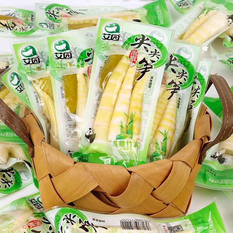 艾园泡椒尖尖笋500g新鲜开袋即食