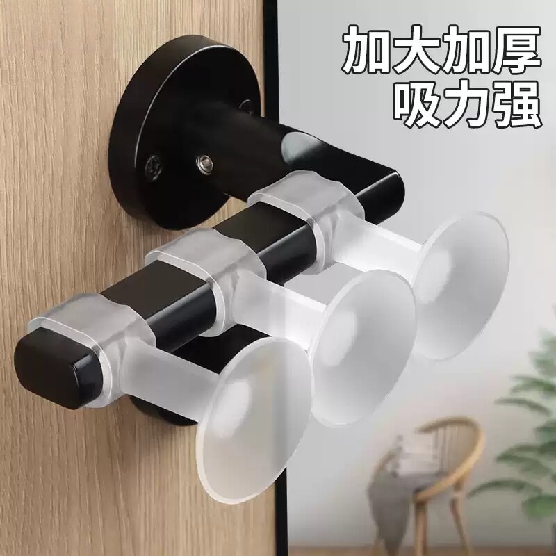 门把手防撞垫房门防盗门门后吸门固定免打孔门阻器硅胶门挡器开门