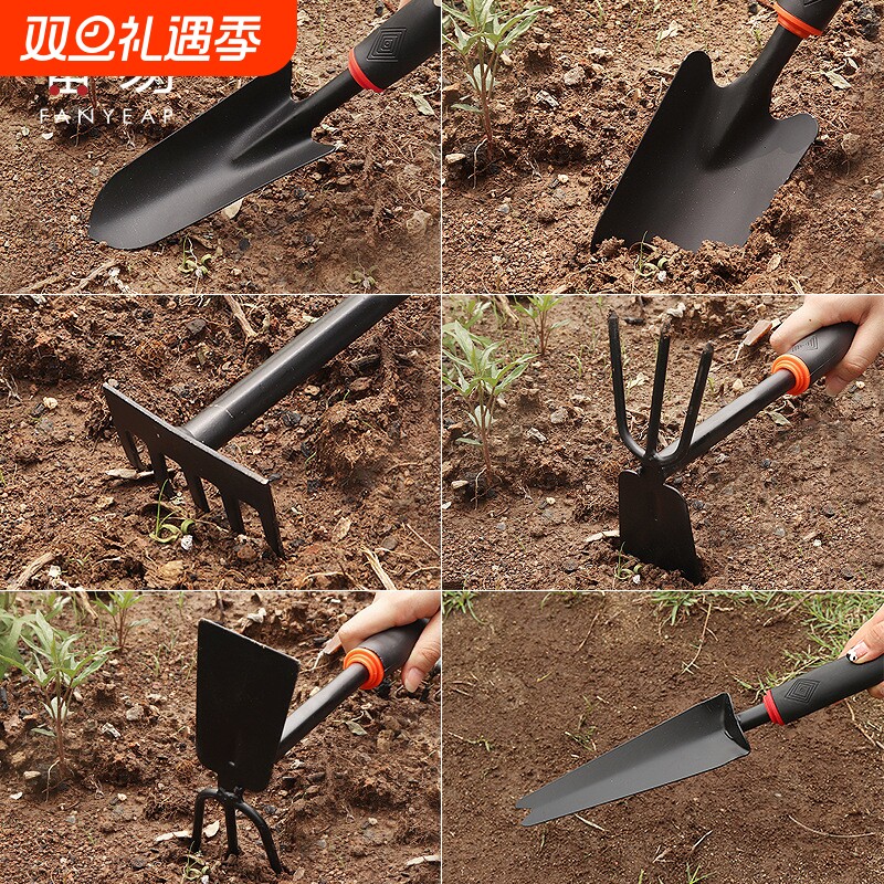 铲子/园艺铲B1pq0-盆栽铲园艺种花养花迷你耙子铁锹多肉工具挖