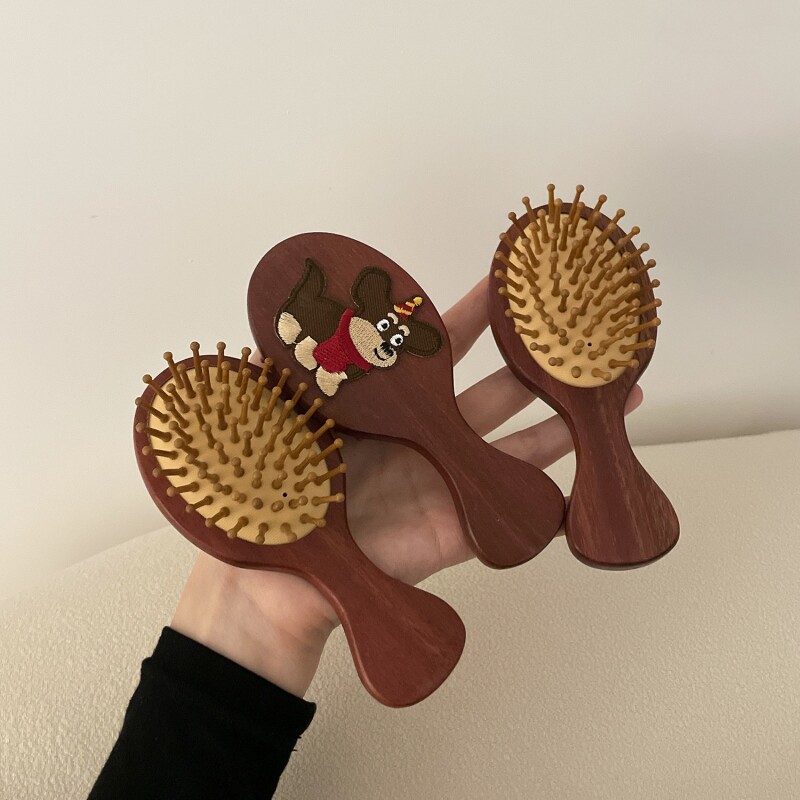 木质梳头超舒服~气囊按摩小梳子便携防静电顺发可爱气垫梳ins家用