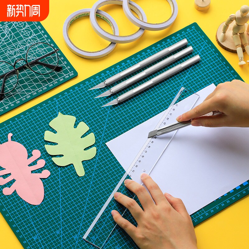 大号切割垫板手工套装a2桌面刻板学生用画画美工裁纸pvc手帐绿色