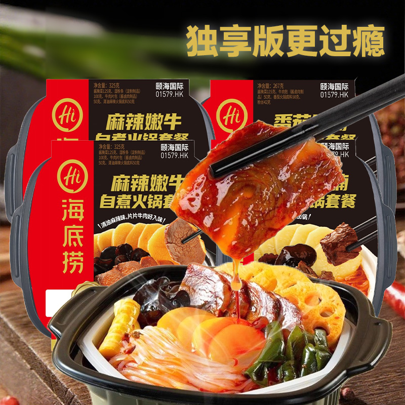 海底捞 自煮火锅套餐麻辣嫩牛番茄牛腩自热火锅经典口味多规格