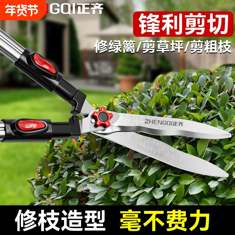 园艺剪草坪专用绿化修枝剪修剪花草树枝绿篱剪园林强力大剪刀剪枝