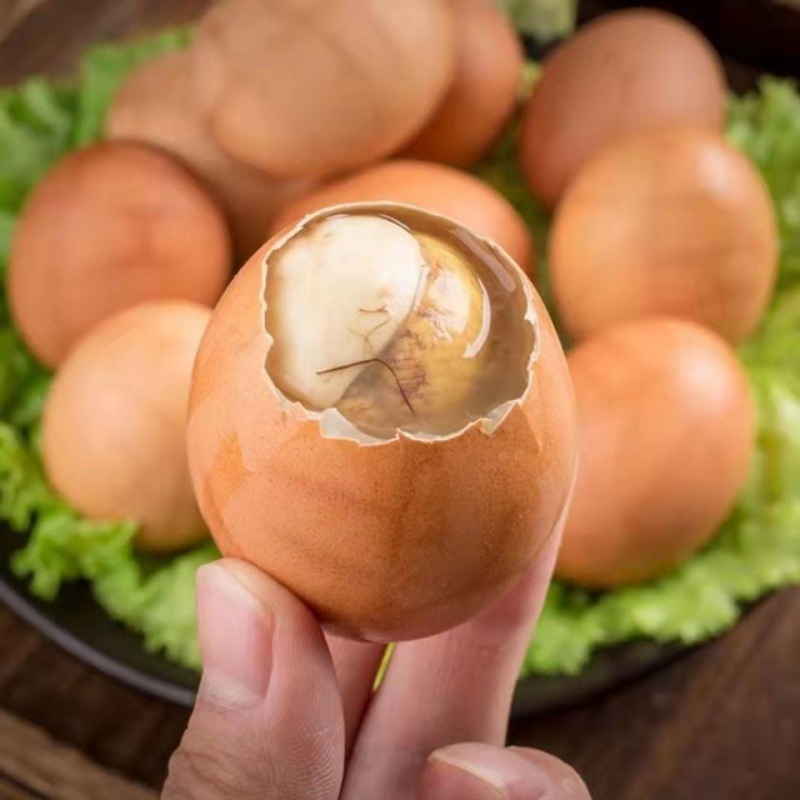 钢化蛋活珠子五香味麻辣味鸡胚蛋毛鸡蛋真空独立包装开袋即食零食