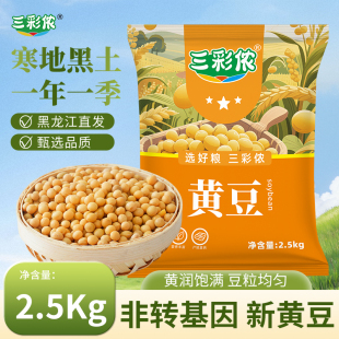 三彩侬东北黄豆黑龙江非转基因大豆打豆浆磨豆腐生豆芽当季 新豆