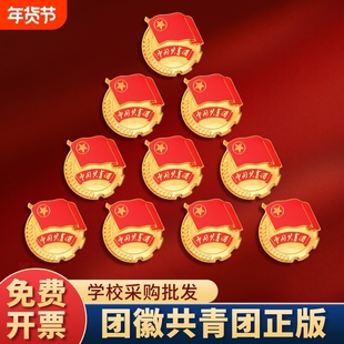 团徽共青团正版磁吸2cm标准款学生用中国共青团团徽强磁铁扣团员学校批发团徽胸针别针式