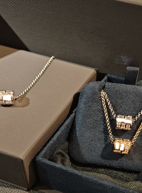 高版本精工对版Ice冰块可调节项圈银白色项链精致轻奢送女友礼物