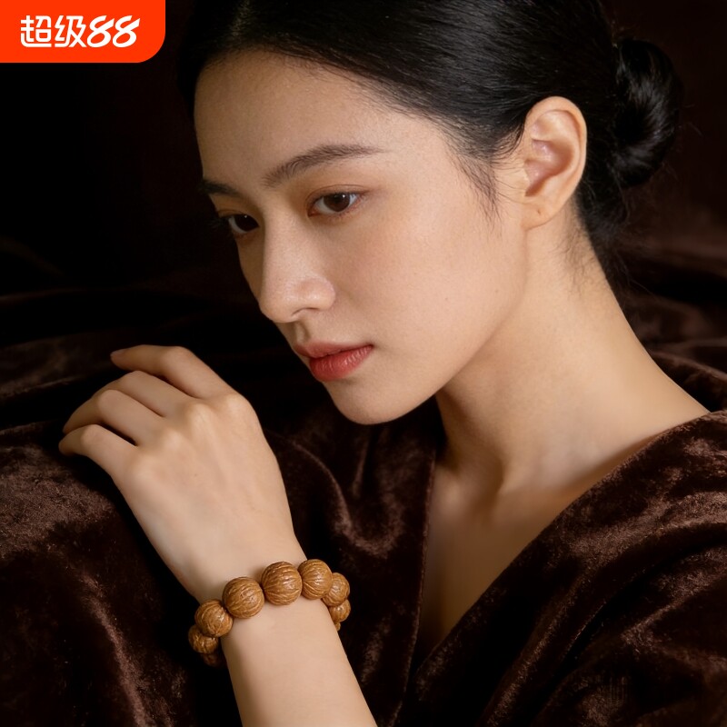 天然野生猴头手串土豪凤羽文玩核桃精工雕刻文玩男女桃核小核桃