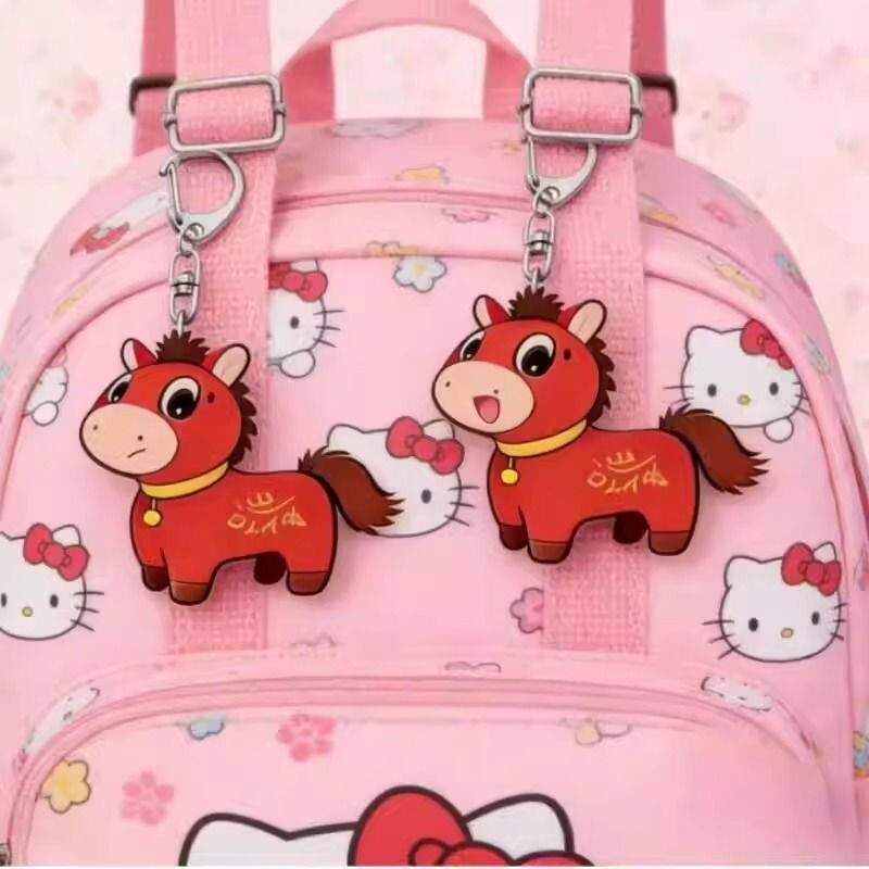 2026年哭哭马书包钥匙扣轻便生肖马挂件新年喜庆装饰挂饰毛茸茸