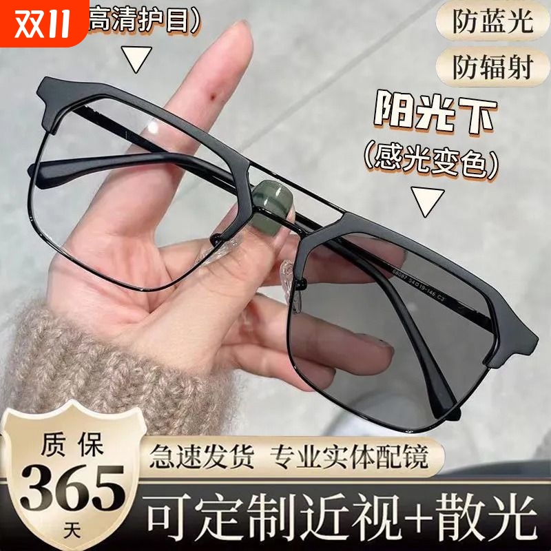 防蓝光变色近视眼镜|回购1.1万次