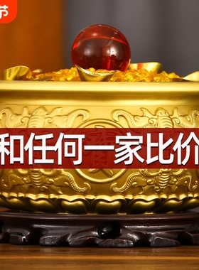 黄铜实心客厅摆件开业礼品存钱罐