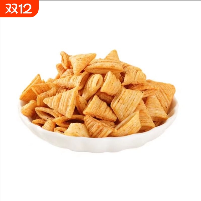 三角脆妙脆虎牙尖角牛角酥锅巴脆薯片小包散装整箱解馋咸零食礼包