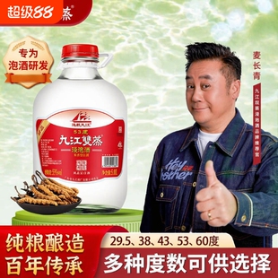 九江双蒸浸泡酒5.1L53度60度29.5度白酒纯粮自酿酒瓶装果酒米香型