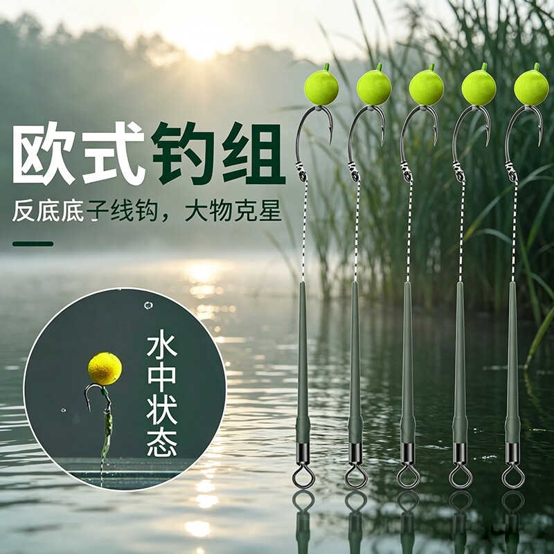 欧鲤反底钓线组套装全套反底钓浮球钓鱼欧式钓组海竿路亚返底钓组图片