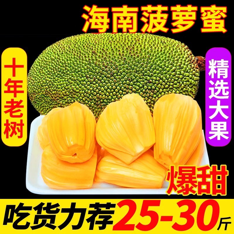新鲜黄肉菠萝蜜海南三亚一整个干包大果现摘现发水果产地直发包邮,水产肉类/新鲜蔬果/熟食,菠萝蜜,淘宝优惠券,粉丝福利购,淘宝优惠卷