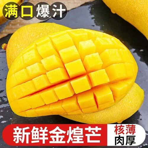 【更甜】金煌芒大芒果青芒新鲜水果应季整箱批发热带水果批发