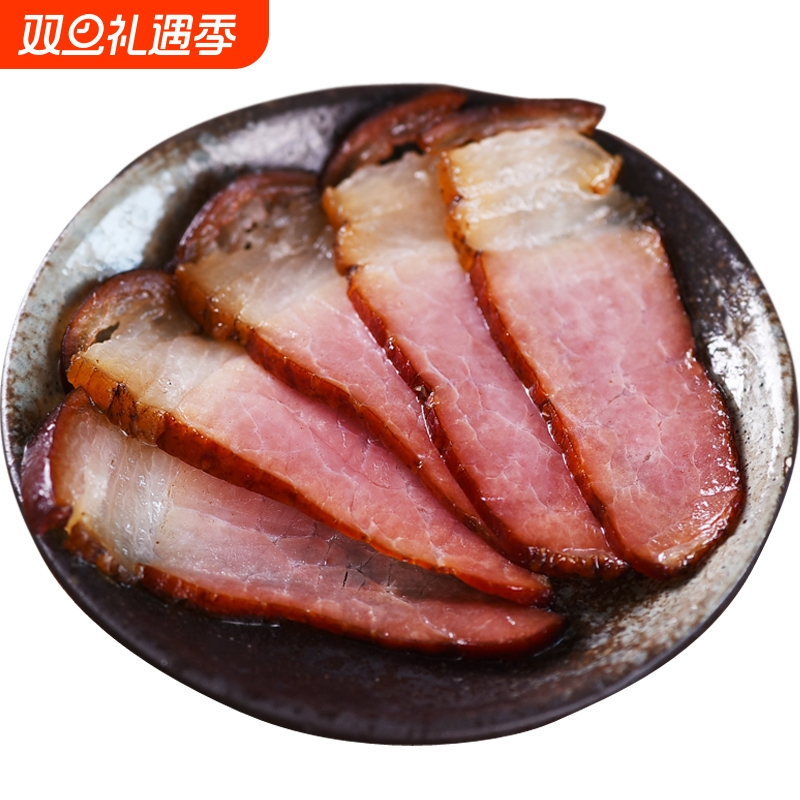 正宗烟熏后腿腊肉恩施利川农家自制腊后腿肉土猪腊味咸肉500g猪肉