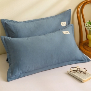 2024新款 家用单个学生48cmx74cm男单人磨毛 枕套一对成人枕头套装