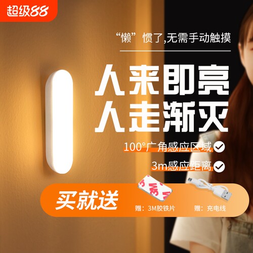 人体感应小夜灯|超2.1万次加购