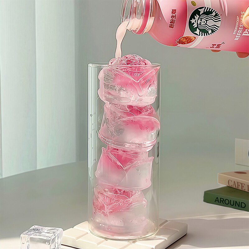玫瑰冰模冰格威士忌冰球食品级硅胶调酒冻冰块神器大号冰箱制冰盒