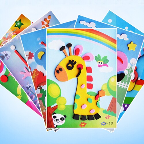 diy手工EVA立体贴画早教益智玩具