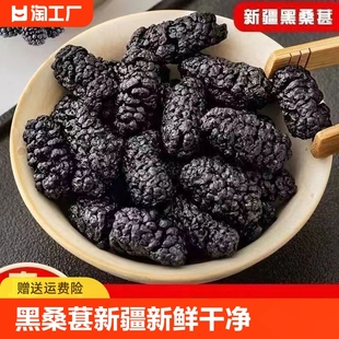 桑葚干大颗粒新鲜干净新疆原产吐鲁番桑葚果干大颗粒黑桑葚干