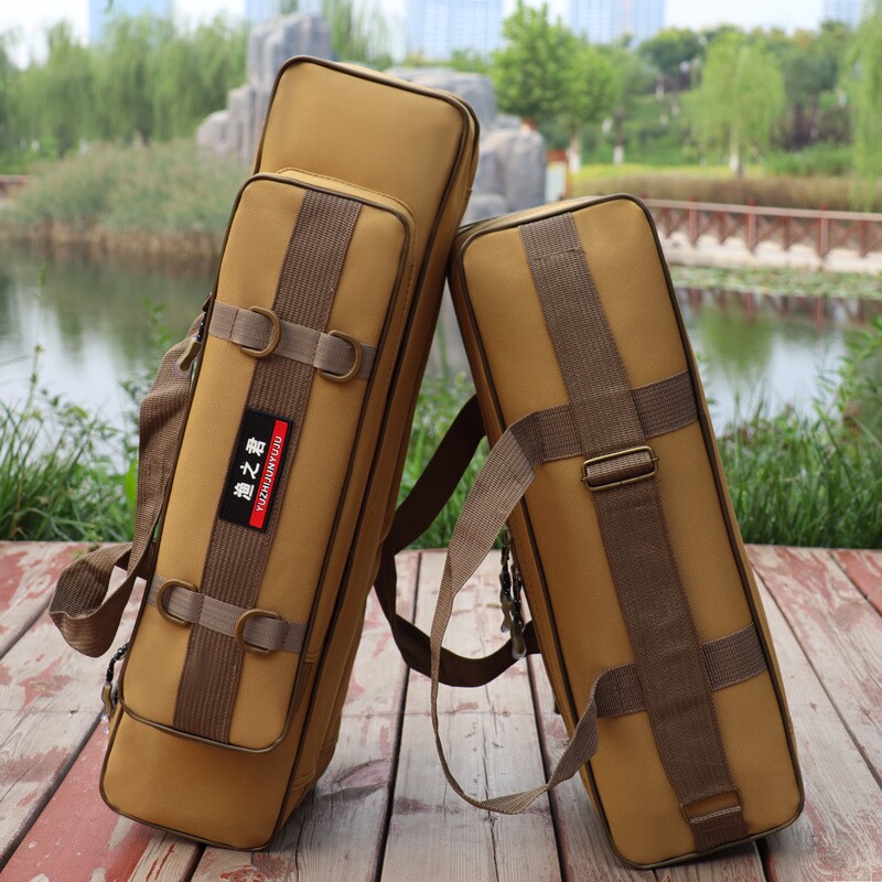 溪流短包布包垂钓小渔竿包渔具包便携海竿路亚竿包多功能钓鱼包