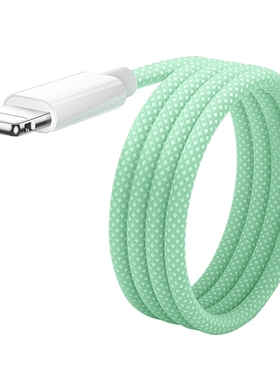 快冲冲适用苹果PD27W快充线1.5米绿色1条装