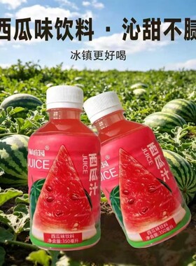 西瓜汁果汁饮料350ML饮解渴夏天解暑饮品麒麟瓜西瓜味冰镇鲜榨