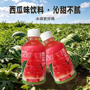 西瓜汁果汁饮料350ML饮解渴夏天解暑饮品麒麟瓜西瓜味冰镇鲜榨