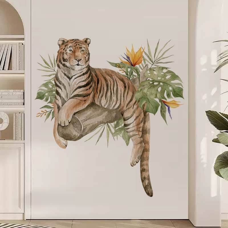卉之彩CH36028林中老虎客厅玄关装饰猛虎简约挂画走店铺装饰逼真