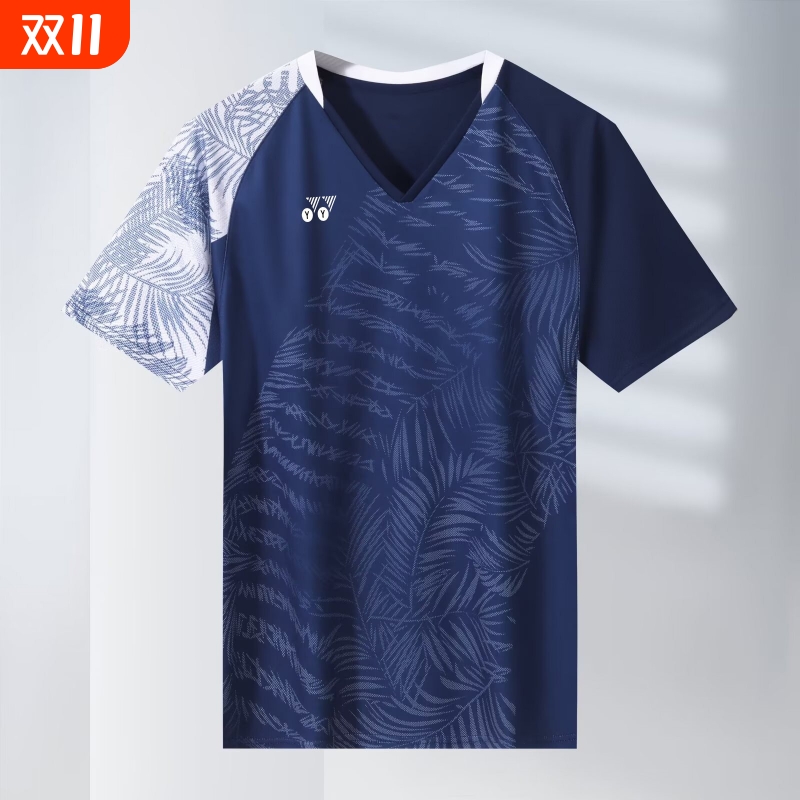 2025新款儿童yy羽毛球服男女款训练比赛服运动速干透气短袖网球衣