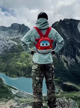 超级飞侠书包乐迪登山包双肩包羽毛球收纳包大学生旅游包幼儿园