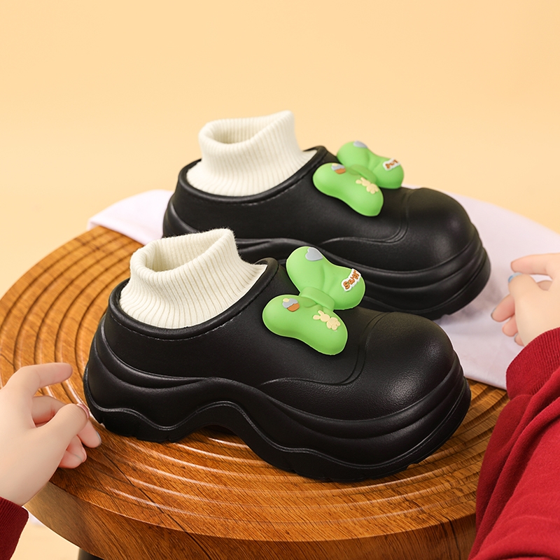 厚底包跟棉鞋女2025秋冬新款加绒保暖外穿学生棉拖鞋女毛绒白色