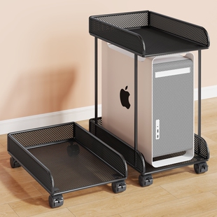 电脑主机托架桌下带轮机箱增高底座可移动储物神器滑轮收纳万向轮