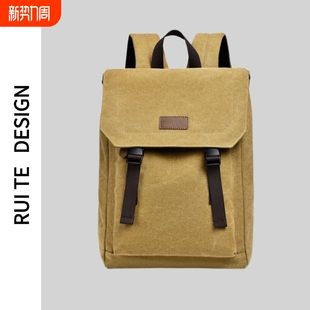 男士 小众设计休闲大容量书包大学生电脑商务包轻便双肩包 背包个性